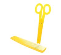 VANZACK 2pcs Extra Large Clown Scissors and Giant Wide Comb for Halloween Carnival Cosplay Party Theatrical Props with Rounded Edges Safe for Costume Performances