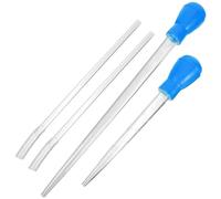 VANZACK 2pcs Fish Tank Siphon Pump Cleaner Vacuum with Extension Tubes, 30ml and 50ml Handheld Aquarium Gravel Cleaner for Fish and Turtle Tank Water Change