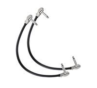 VANZACK 2pcs Flathead Electric Guitar Patch Cables Bass Effect Pedal Audio Connect Wire Copper PVC Construction for Stable Clear Sound Transmission