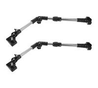 VANZACK 2pcs Folding Stroller Umbrella Holder Adjustable Clamp Mount for Bike Scooter Wheelchair Multipurpose Lightweight Frame with Flexible Height for Outdoor Sunshade and Rain