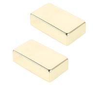 VANZACK 2pcs Full Enclosure Metal Pickup Cover Frame for Electric Guitar Humbucker Bridge Protector Gold Pickup Shell Replacement with Enhanced Sound Sensitivity and Easy Installation