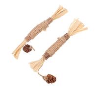 VANZACK 2pcs Funny Cat Stick Silvervine Chew Sticks for Kitten Teething Dental Care Toy
