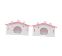 VANZACK 2pcs Hamster Nest Cute and Hamster House for Pets Breathable Semi-enclosed Design for Security Warm and Washable Bedding for Cozy Sleep