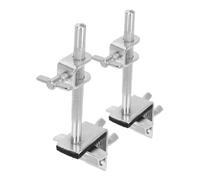 VANZACK 2pcs Heavy Duty Metal Cowbell Mounting Clamp for Drum Angle Bass Drum and Cymbal Stand Bracket Percussion Accessory for Quick Installation and Travel Friendly Use