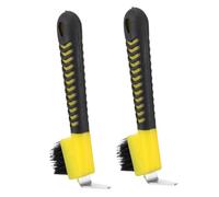 VANZACK 2PCS Horse Hoof Cleaning Brushes with Ergonomic Handles Hoof Grooming Tools for Mud Removal and Equine Care Random Color