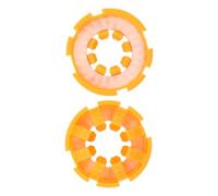 VANZACK 2pcs Inflatable Life Jacket Bobbin Replacement Tablets Water-activated Safety Valve Pills in Bright Orange for Rapid Emergency Inflation Safety Parts for Boating and Sailing