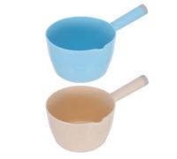 VANZACK 2pcs Japanese Style Water Ladle with Ergonomic Handle Practical Kitchen Water Scoop for Home Use for Washing Vegetables Watering Plants Bathing and Cooking Tasks