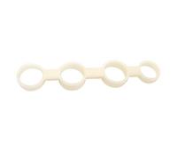 VANZACK 2pcs Left-handed Ukulele White Trainer Finger Extensor Bands for Extensor Trainer Grip Strength