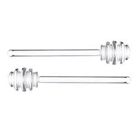 VANZACK 2Pcs Long Handle Honey Stirring Sticks for Household Use, Portable Fruit Jam and Cocktail Mixing Rods, Kitchen Honey Dippers for Coffee and Jam Serving