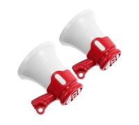 VANZACK 2pcs Mini Megaphone Keychain for Portable Handheld Loud Speaker with Clear Sound Lightweight Horn for DIY Projects Birthday Graduation Team gifts for for for for for for