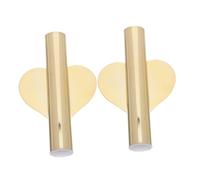 VANZACK 2pcs Minimalist Nordic Iron Flower Tube Vase Metal Wall Hanging Planters for Kitchen Bathroom Wedding Decor Space-saving Heart-shaped Floral Holders with Easy-clean Surface