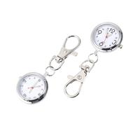 VANZACK 2Pcs Nurse Pocket Watch with Keychain Minimalist Clip Design Lightweight and Durable Movement Present for Medical Professionals and Hospital Workers