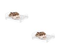 VANZACK 2pcs Pet Cooling Plate Acrylic Cooling Board for Hamsters Guinea Pigs Heat Absorbing Mat for Relief Aluminum Alloy Design