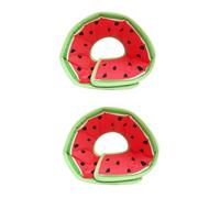 VANZACK 2pcs Pet Fruit Design Neck Collar Anti-bite Scratch for Puppies Dog Neck Watermelon Protective Care for Healing