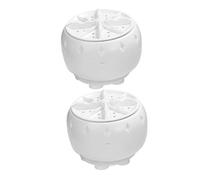 VANZACK 2pcs Portable Mini Washing Machine Turbo Washer with Suction Cup Efficient Fully Automatic Laundry Spinner for Home Rv Dormitory Quick and Powerful Cleaning Tool