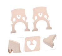 VANZACK 2pcs Professional Cello Bridge Made of Quality Maple Wood, Easy to Carry and Improves Sound Quality, Suitable for Learning and Can be Placed the Bag, Beige Colour
