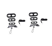VANZACK 2pcs Reptile Traction for Outdoor Use Chest Strap Wings for Lizards and Squirrels Black Pet Pulling Strap