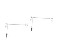 VANZACK 2pcs Tassel Chain Earrings Double Piercing Lightweight Punk Style Silver Dangle Earrings for Women Chic Minimalist Jewelry
