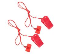 VANZACK 2pcs Treadmill Magnet Safety Key Replacement Emergency Stop Switch with Firm Cable Attachment for Home Fitness Running Machines