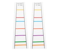 VANZACK 2pcs Violin Finger Position Guide Stickers, Pvc, Markings, 4/4 Size, for Beginners Practice and Note Learning