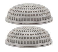 VANZACK 2pcs Water Plant Holders for Aquatic Landscape Decoration Half-sphere Moss Breeding Box for Fish Tank Creates Natural Aquarium Environment White