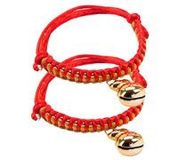 VANZACK 2pcs Woven Cat Collar Delicate Kitten Collar Bell Adjustable for Weeks Old Kitten Reusable Puppy Heart Style Wear-resistant Material for Small Dogs and Cats