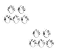 VANZACK 2sets Cat Shaped Adjustable Knitting Loop Ring Crochet Ring for DIY Craft Creative Yarn Guide Accessories Present for Knitters and 5pcs*2