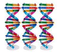 VANZACK 3 Pcs Dna Model Kit: Diy Double Helix Molecular Model Set For Biology Science Learning - Scientific Genes Teaching Tool For Classroom And Home