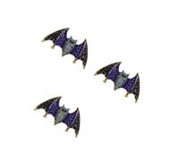 VANZACK 3 pcs Rhinestone Bat Brooch for Women Halloween Accessories Sparkling Breastpin Pin for Dress Sweater Scarf Suit Party Decoration Gifts