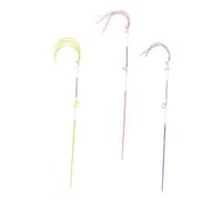 VANZACK 3 Pcs Spring Rod Cat Teaser with Tassel Interactive Kitten Sticks for Exercise and Play Pet Teaser Wands to Promote Healthy Activity and Reduce Biting Behavior