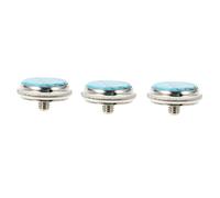 VANZACK 3 Pcs Trumpet Button Buckles Small Button Covers Durable Piston Accessories for Cornet Trombone Replacement Material Sky Blue