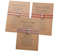 VANZACK 3 Sets Delicate Mother Daughter Bracelets Set Compact Designs Red Purple Pink for Moms and Daughters Show Your Love