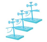 VANZACK 3 Sets DIY Wind Vane Kit Plastic Weather Vane Model for Stem Science Learning Classroom Tools Outdoor Wind Instruments Teaching Aid for Primary School