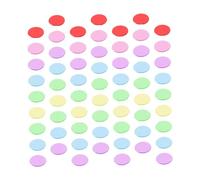 VANZACK 300Pcs Colorful Transparent Bingo Chips Plastic Counting Markers for Bingo Game and Gambling Counters Multipurpose Game Discs for Educational and Recreational Use Random Color