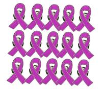 VANZACK 30Pcs Ribbon Brooch Pins Violence Peace Sign Charitable Awareness Pins for Daily Wear Decoration Durable Easy to Attach Bright Color Inspirational