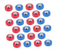 VANZACK 30pcs Tabletop Shuffleboard Pucks Red Blue Mini Curling Rollers Sliding Game Accessories for Home Party Family Office Interactive Fun