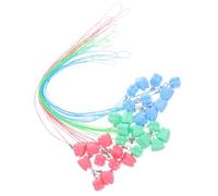 VANZACK 30pcs Teeth Box Rope Plastic Tooth Container for Boy Girl's Milk Cute Lost Organizer for Classroom and School Party