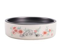VANZACK 380ml Ceramic Dry Brew Tea Tray Japanese Style Teacup Drain Tray Small Tea Table with Water Storage for Home