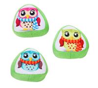 VANZACK 3pcs Cat Molar Toy Cute Owl Rice Design Interactive Catnip Plaything for Biting Chewing Engaging Activity for Indoor Cats