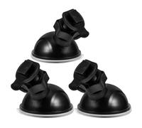 VANZACK 3pcs Dash Cam Suction Cup Mount Vehicle Dash Mount 1/4 Mini Ball Head Plastic Black Single Lock Secure Mounting Quick Installation In-vehicle Recording