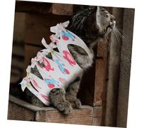 VANZACK 3pcs Female Cat Recovery Suit Cat Suit Surgery Gown Breathable Easy to Wear Post- Size s