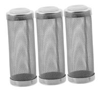 VANZACK 3pcs Fish Tank Filter Tube Guard Reusable Stainless Steel Mesh Filter Protector for Aquariums Fine Mesh Design Prevents Fish and Shrimp from Being Sucked Easy to Install