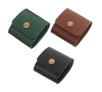 VANZACK 3pcs Foldable PU Leather Guitar Pick Holder Bag with Compartments Compact Plectrum Storage Case for Acoustic Electric Guitars Portable Pick Organizer for Musicians The Go