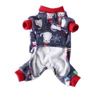 VANZACK 3pcs Four-legged Clothing Dog Outfit Costume Santa Claus Dress up for Pet Dog Coat Puppy Clothes Doggie Pjs Jammies Christmas Pet Pajamas Dog Holiday Apparel Cat Cape Coral Fleece
