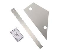 VANZACK 3pcs Guitar Fret Rocker and String Action Ruler Set for Electric Bass and Guitar, Stainless Steel Notched Straight Edge, Compact Design and Smooth Safe Use for Accurate