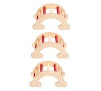 VANZACK 3pcs Hamster Ladder Toy for Pets Multi-functional Hideout and Playground for Hamsters Chinchillas and Guinea Pigs Safe Natural Material Easy to Install Fun for Playtime