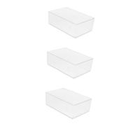 VANZACK 3pcs Household Hamster Bathtub Transparent Sand Bath Box for Small Pets Multi-functional Chinchilla Bathing Toilet Accessory for Cleanliness and Fun Activities