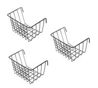VANZACK 3pcs Iron Hay Feeding Basket and Guinea Pig Food Holder Space-saving Hanging Feeder for Pets Smooth Design Easy Installation