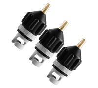 VANZACK 3Pcs Kayak Air Pump Valve Adapter Set, Screw-On Sup Paddle Board Inflatable Pump Connector, Portable Air Compressor Nozzle for Outdoor Water Sports and Camping