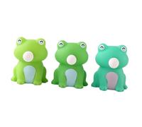 VANZACK 3pcs Mini Simulation Frog Squeeze Stress Relief Decompression Playthings Tpr Material Funny Anger Relief for Adults Party